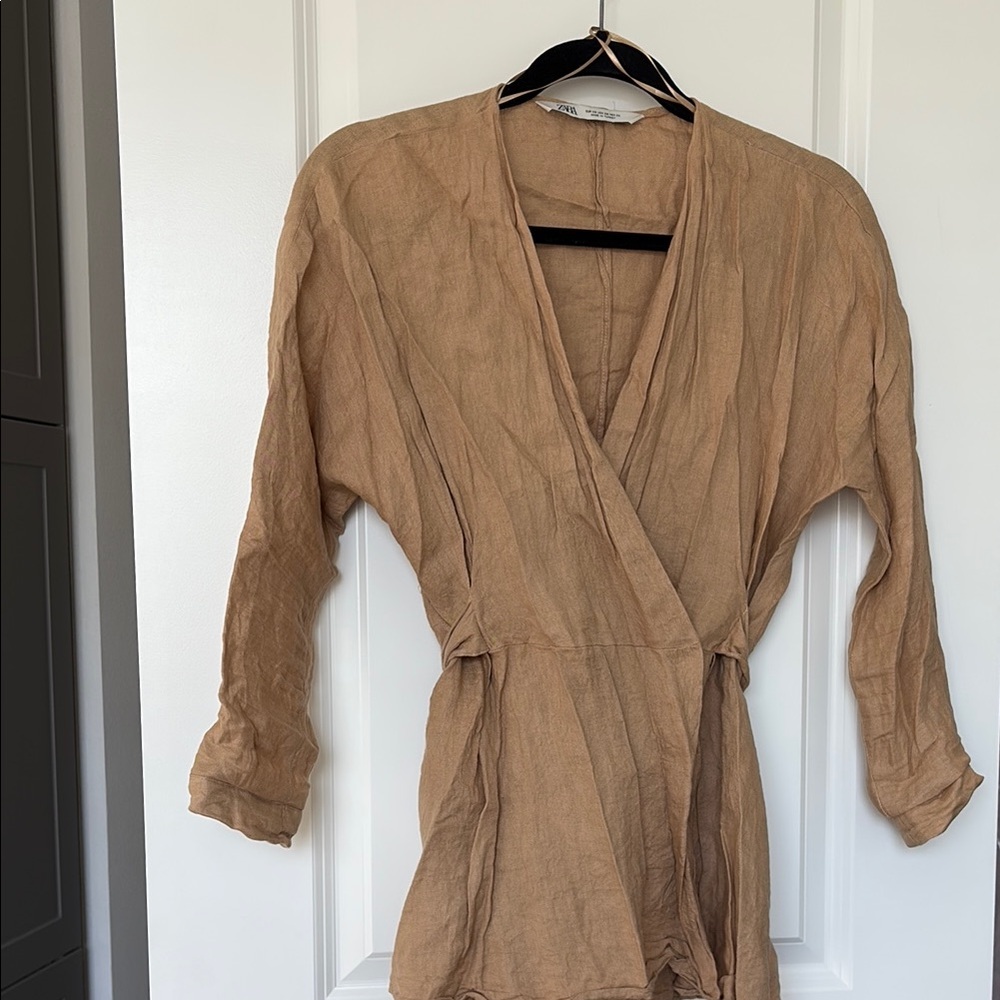 Tan Wrap Jacket